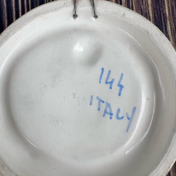 Della Robbia Vintage Baby Jesus Plaque Signed & Number 144 - Picture 6 of 6